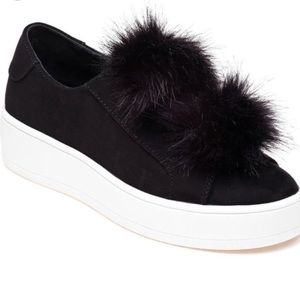 Steve Madden Pom Pom Sneakers